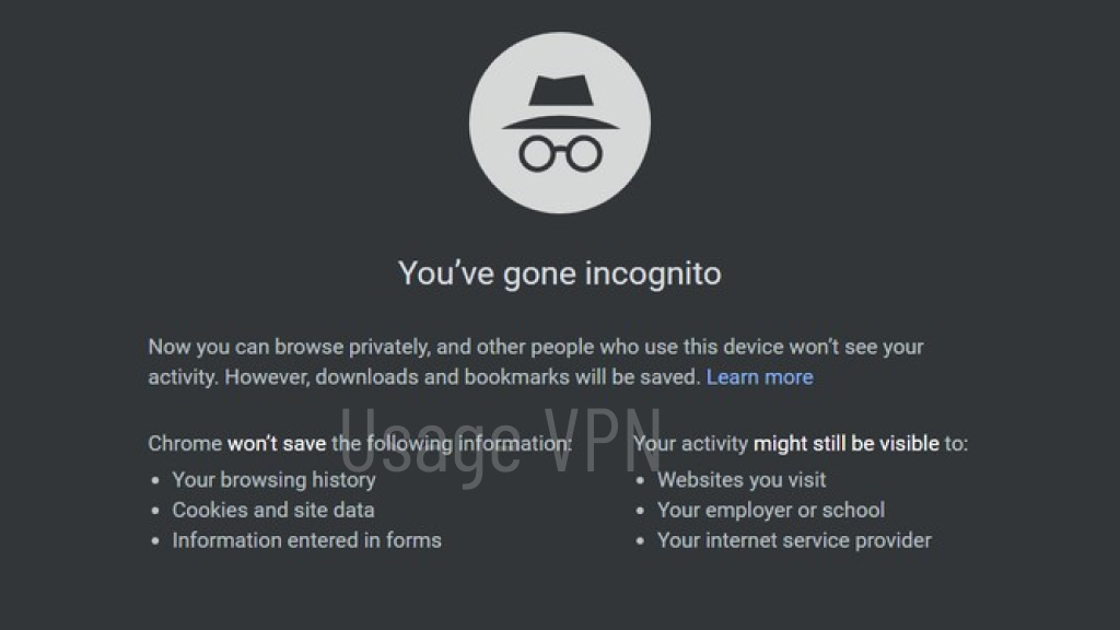 advantage of incognito mode
