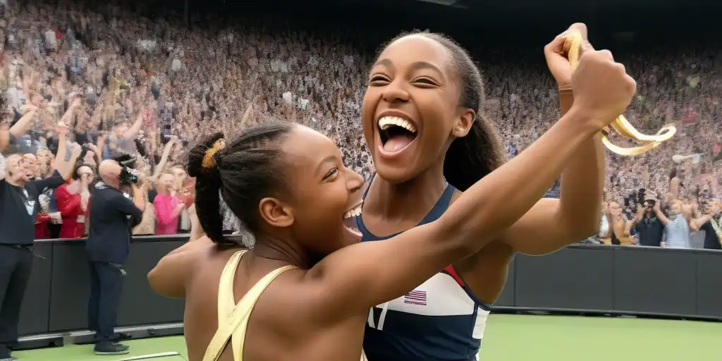 Gabby Thomas Wins Gold at Paris Olympics, Cheered by Boyfriend