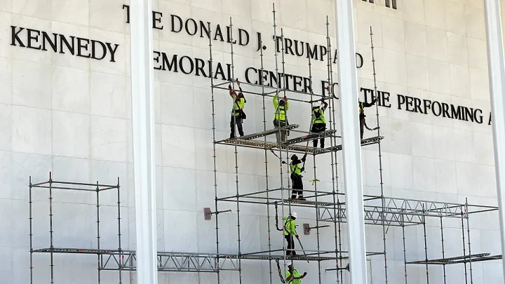 Federal judge rejects bid to halt removal of Trump’s name from Kennedy Center building