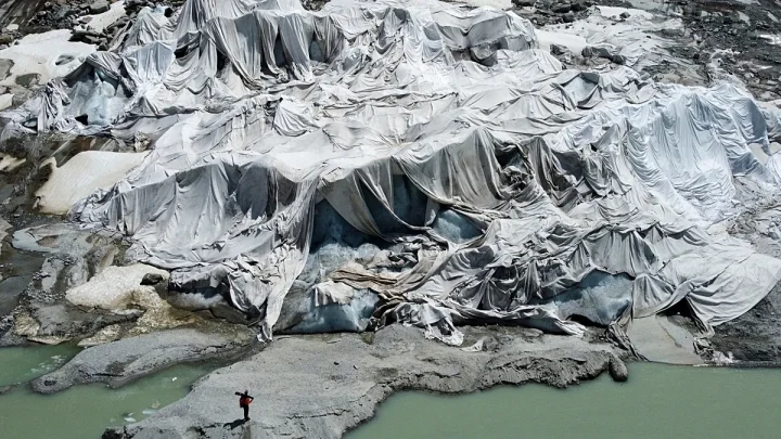 Swiss glaciers melting at alarming rate in June as Europe faces extreme heat
