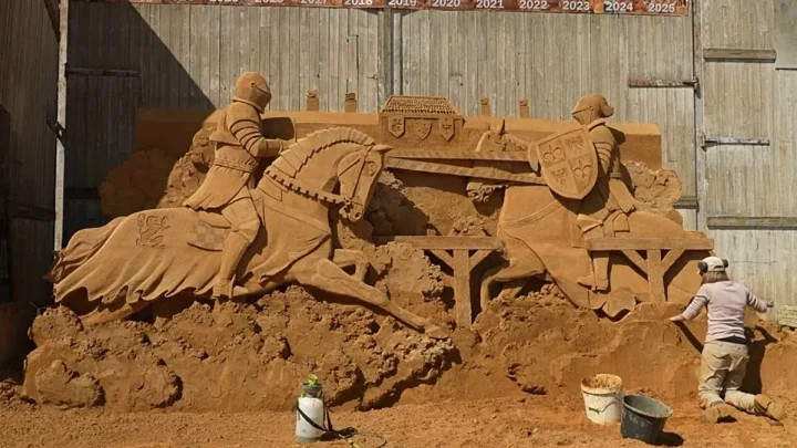 Sands of time: Denmark’s sculpture festival goes back to the Middle Ages for inspiration