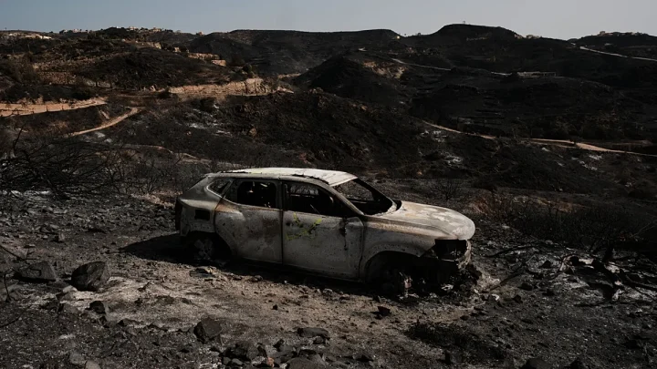 Video. Drone footage shows devastation after deadly Spain wildfire