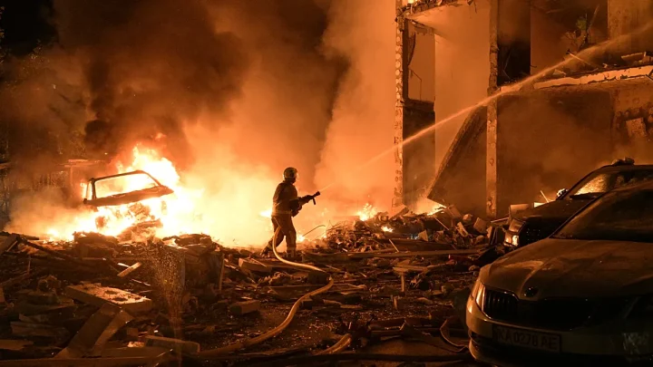 At least 10 killed in massive overnight Russian attack on Kyiv, officials say