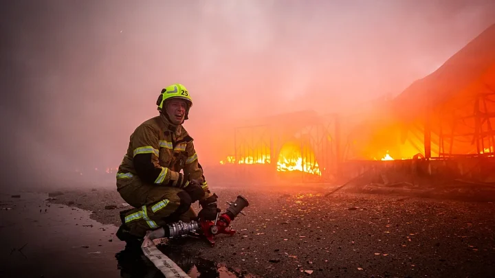 Video. Smoke rises over Kyiv after Russian overnight strikes